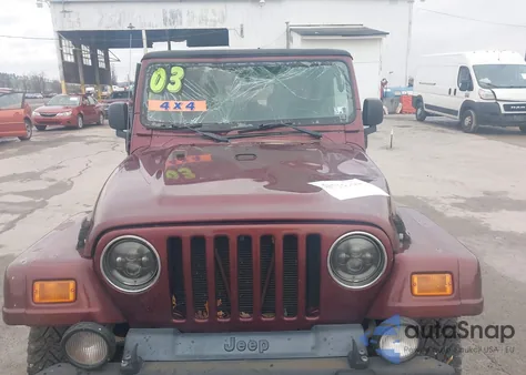 2003 Jeep Wrangler Sahara z USA, uszkodzony, nr VIN 1J4FA59SX3P326841